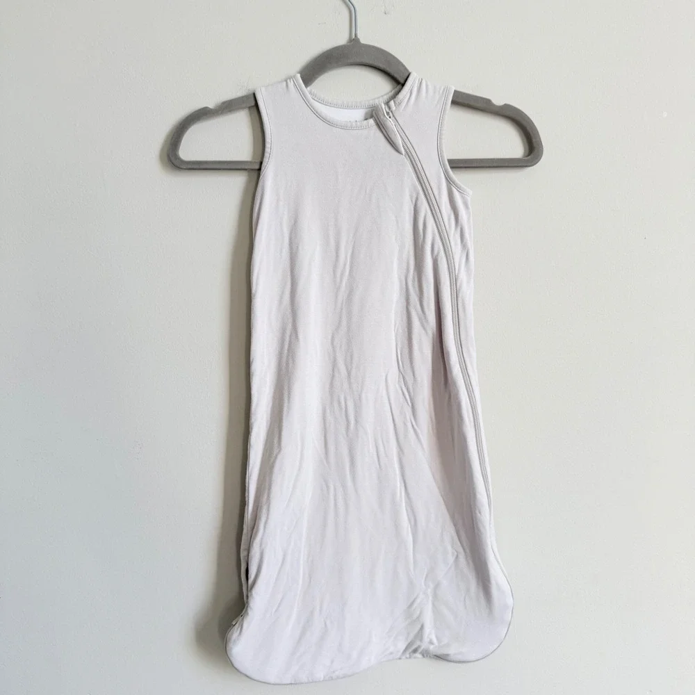 Kyte Baby Bamboo Sleep Bag 0.5 TOG Fog Gray Size Small Sleeveless Sleep Sack